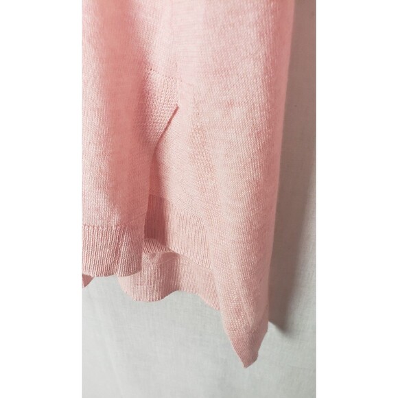 Eileen Fisher Knit Top S Organic Cotton Silk Blend Slub Light Pink Casual Spring - Picture 5 of 6